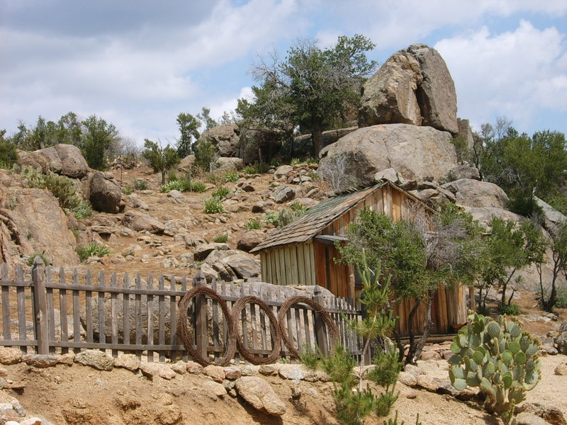 Yarnell, AZ: Big Tom's ghost town, one of many buildings and artifacts, Yarnell, AZ