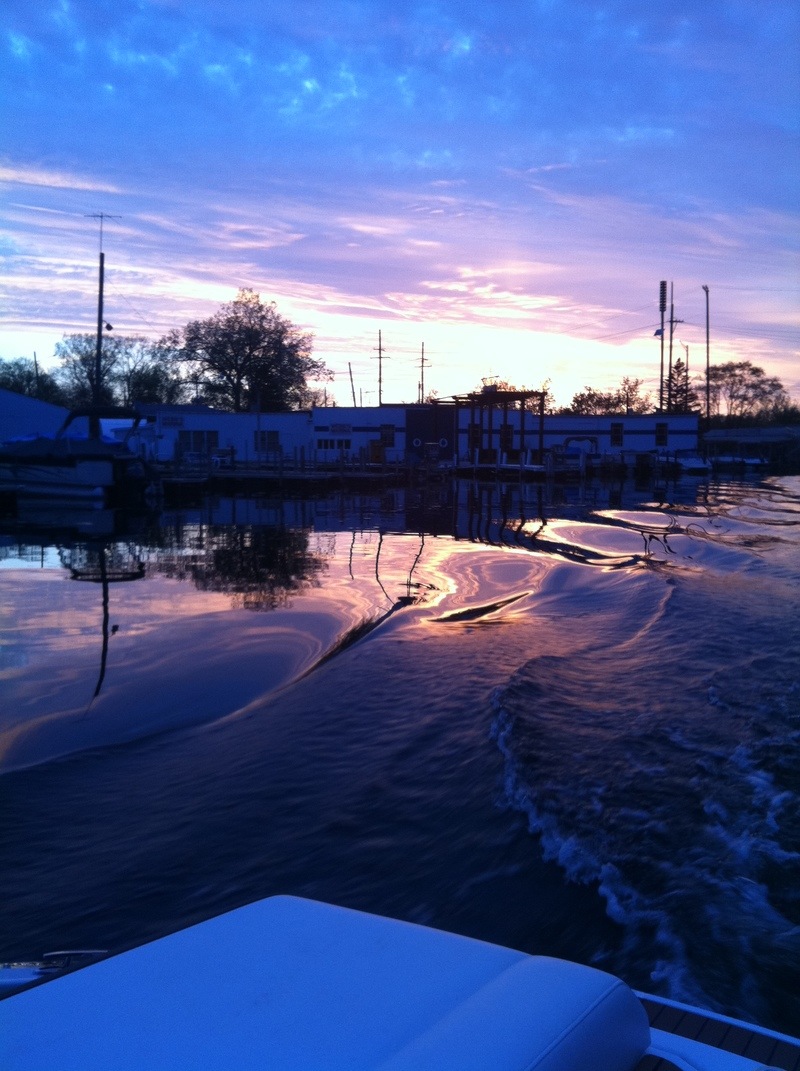 Lake Villa, IL: sunset cruise on the chain