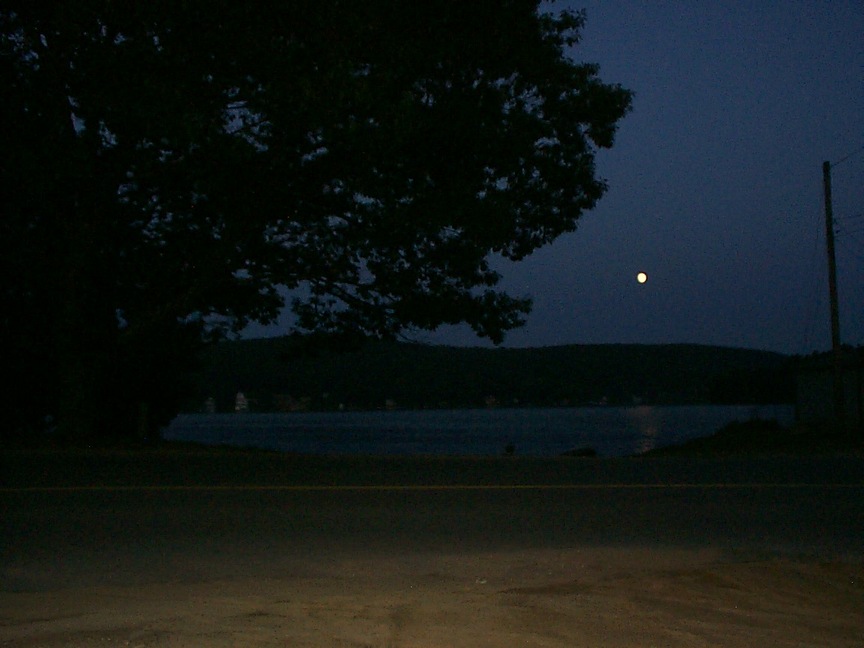 Holland, MA Full Moon over Lake Hamilton, Holland, Ma photo, picture