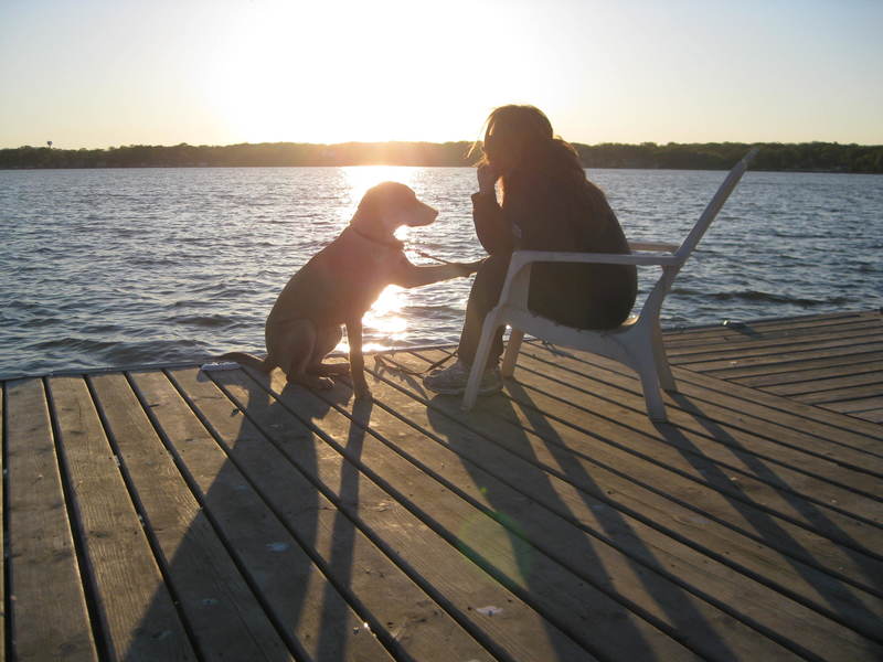Cedar Lake, IN: my two girls