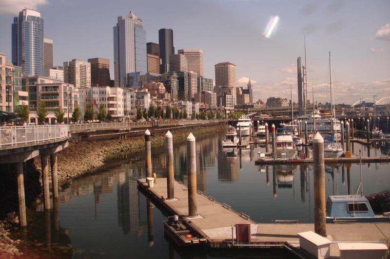 Seattle, WA: A Polarized view from Pier 63 in Seattle