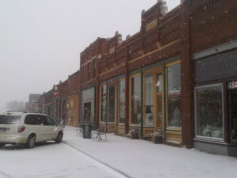 State Center, IA: Winter on Main Street, State Center