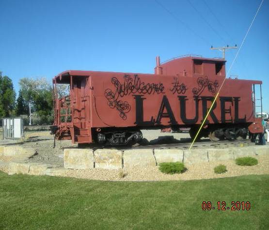Laurel, MT: This is new Welcome sign going into Laurel. It was put together with community donations.