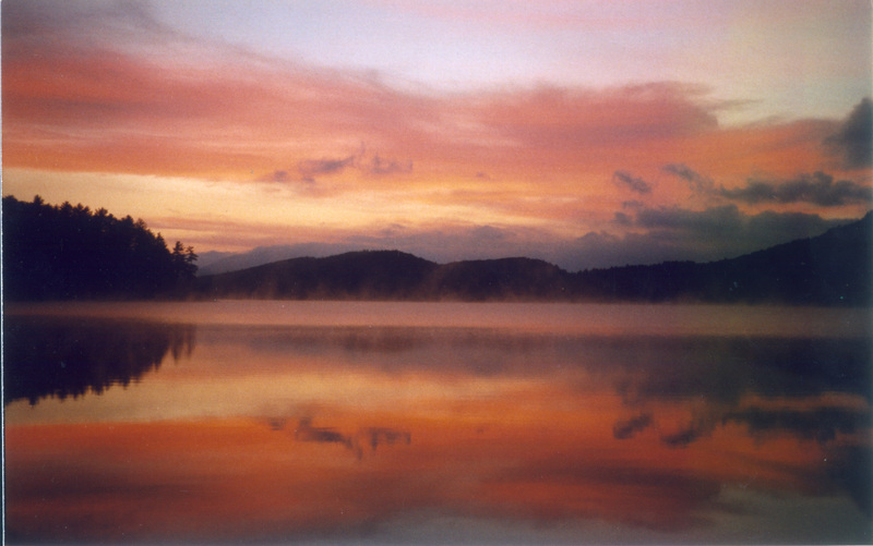 Long Lake, NY: Early morning .....