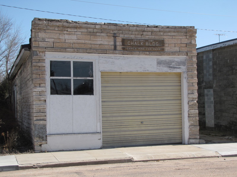 Scotia, NE: Original Building build with materials from the Chalk Mine