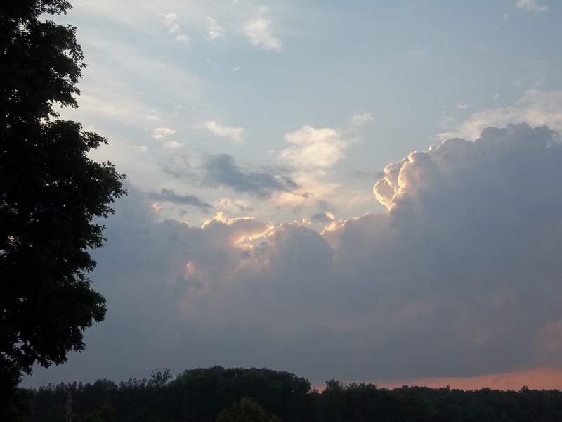 Loretto, TN: Sunset from our back porch!