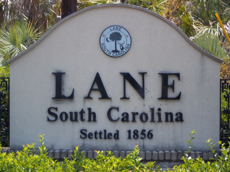 Lane, SC: Welcome To Lane - Broomstraw and SC 377 Intersection