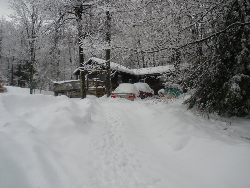 Becket, MA: storm from 1/19/2011 @ 160 Prince John Dr., Sherwood Forest, Becket, Ma.