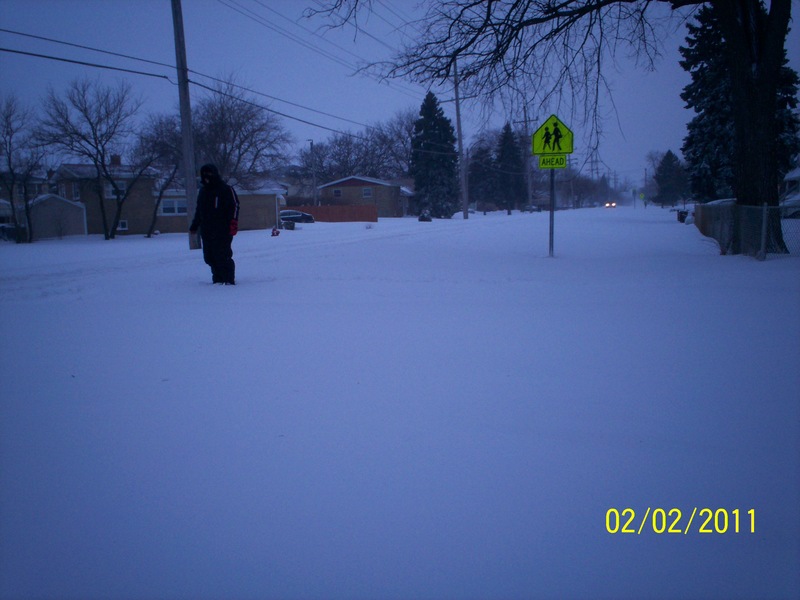 Lyons, IL: snow storm 2011