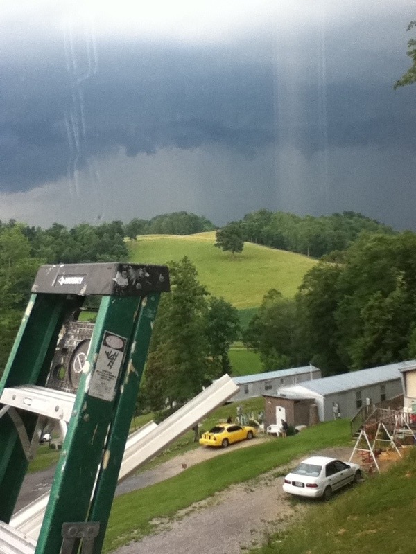 Blountville, TN: Storm Clouds over the hills