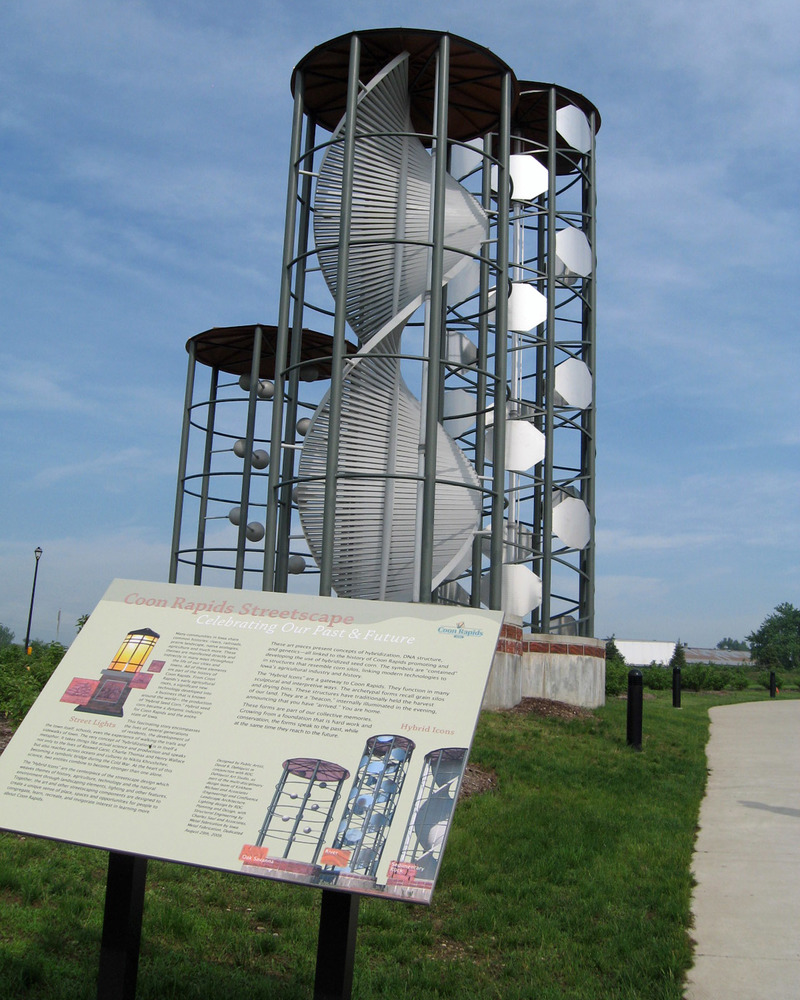 Coon Rapids, IA: "Hybrid Icons" by David Dahlquist.