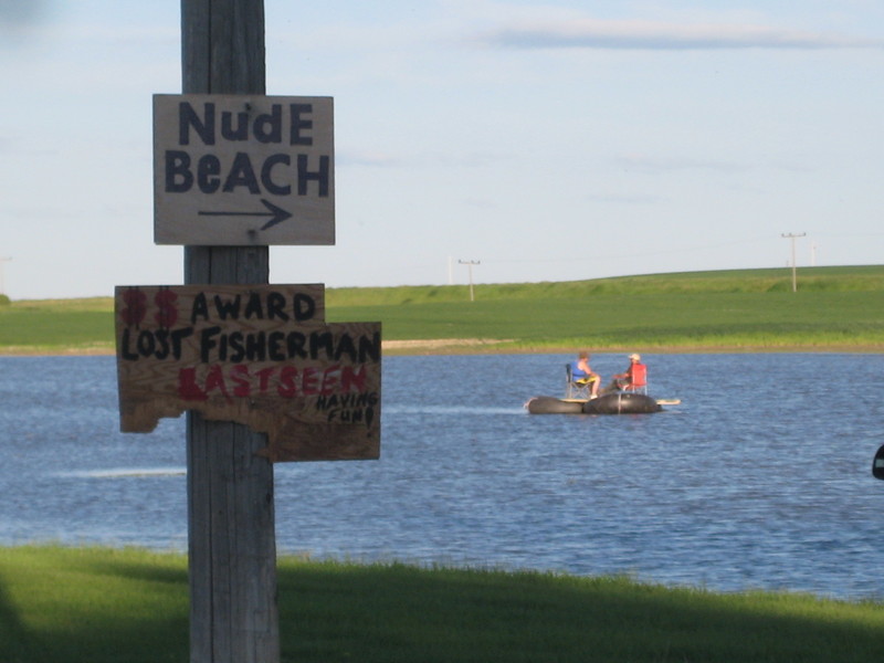 Rudyard, MT: "Lake Rudyard" in the wheat field