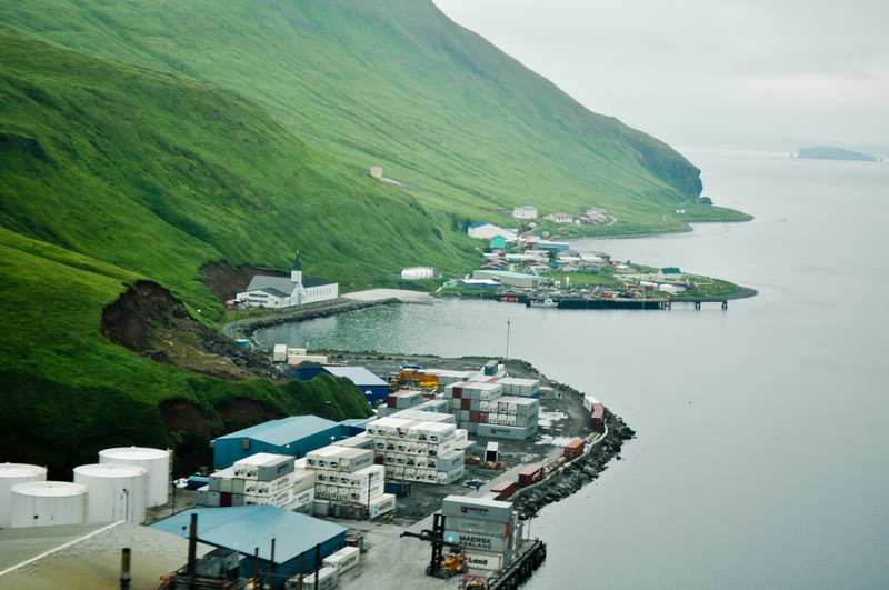 Akutan, AK Akutan Processing Plant and Akutan Village photo, picture