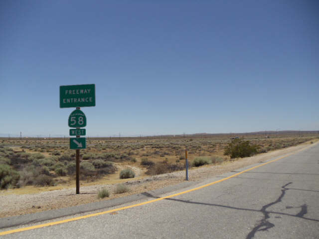 North Edwards, CA: Freeway Entrance