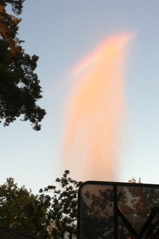 Spring Valley, TX: Surprise Geyser from the SV Water Tank