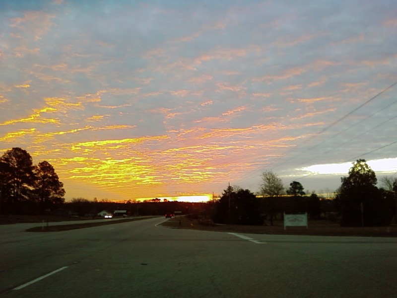 Wallace, SC: heading down rt 9 toward bennettsville (sunrise0