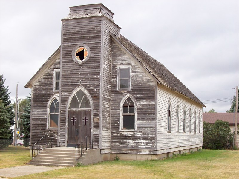 Hoven, SD: Rustic Church - Late Fall - Hoven SD