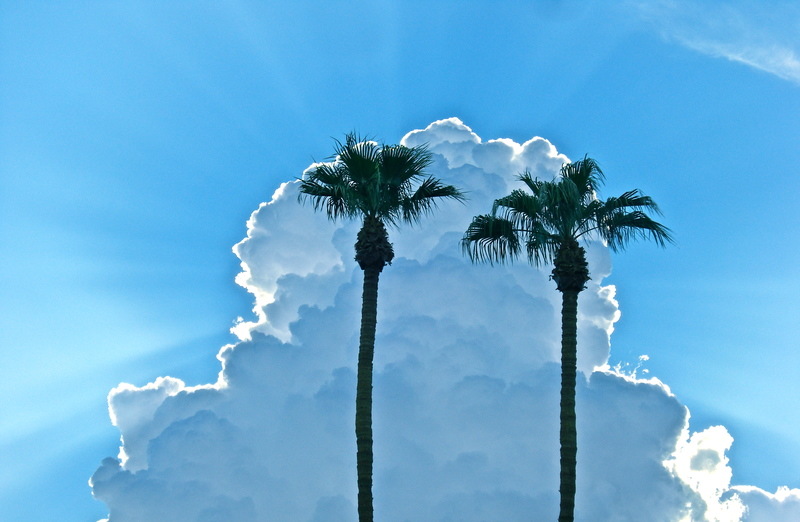 Blythe, CA: rare cloud coverage in Blythe, CA