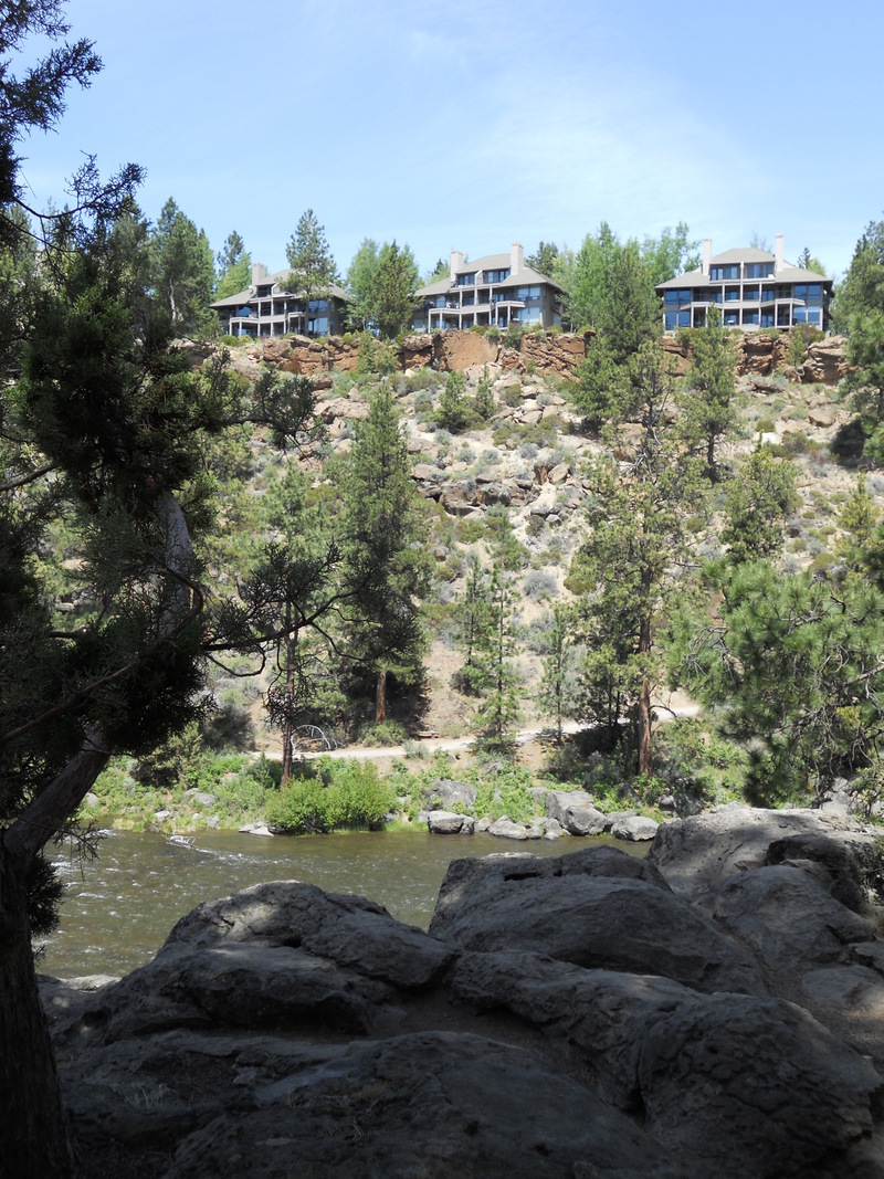 Bend, OR: Mt. Bachelor Condos, upstream from Old Mill Dist.