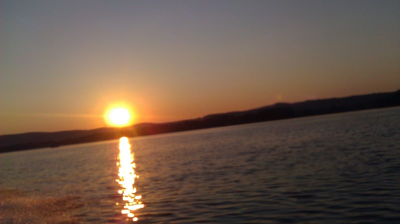 Leesburg, AL: sunset on weiss lake. august, 2011