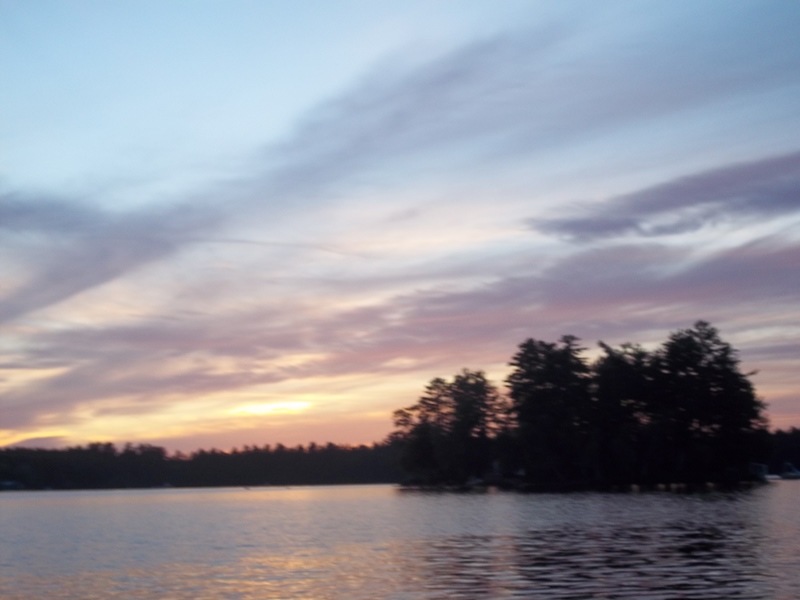 Standish, ME: Watchic Lake -Summer Sunset 2011 Standish,Me.