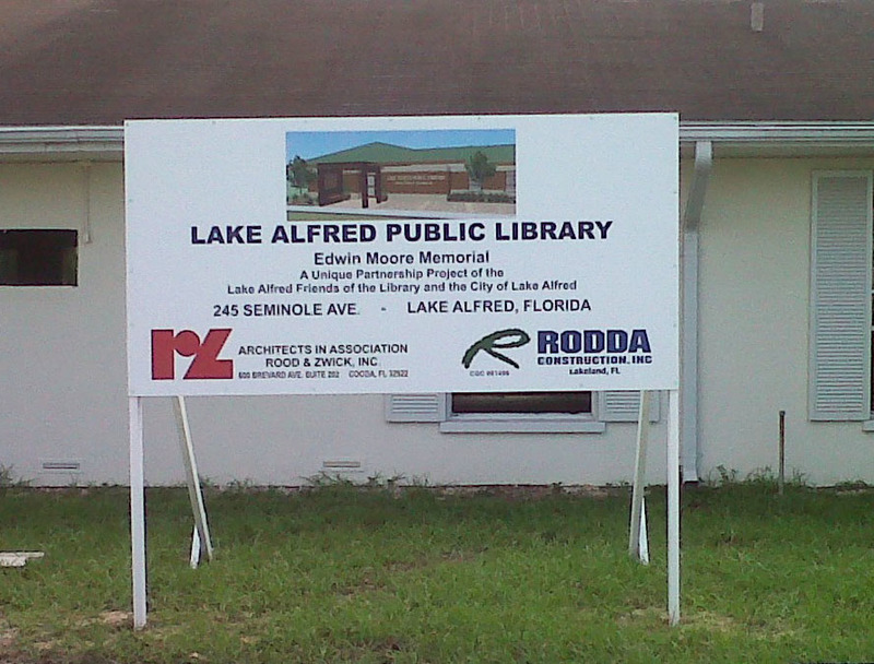 Lake Alfred, FL: New Library under construction