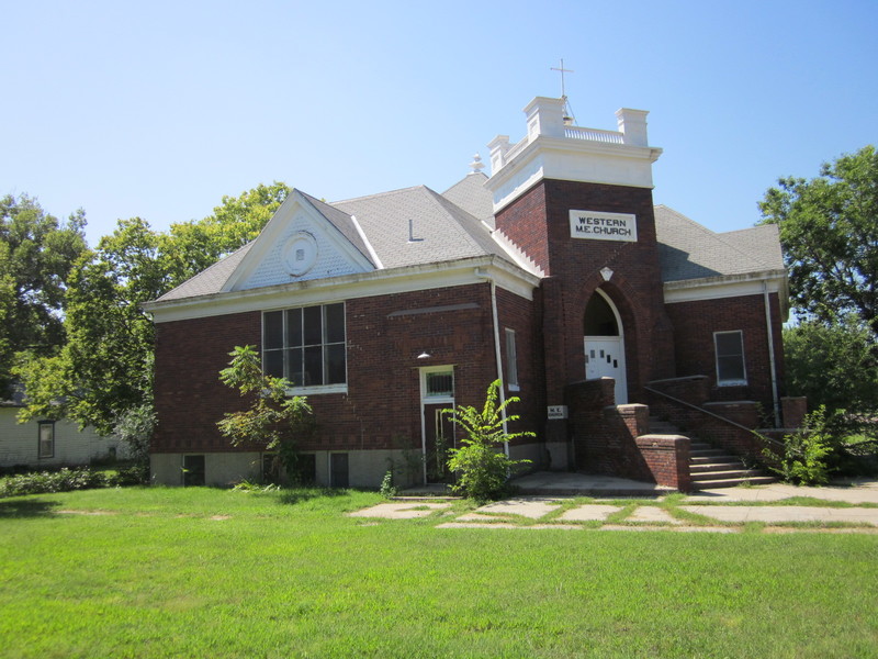 Western, NE: Western Methodist Church where I used to go with Ms Loraine In 1975.