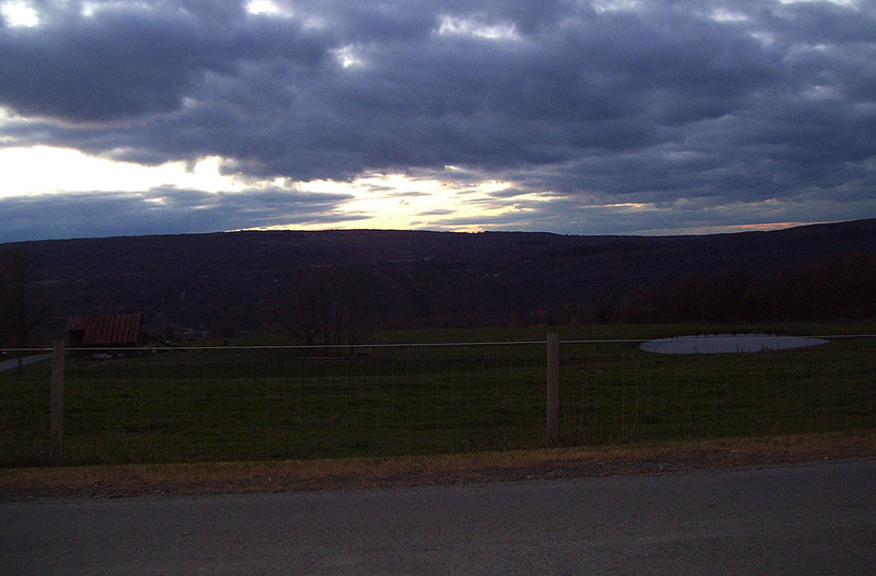 Springwater, NY: The beautiful view across from my house