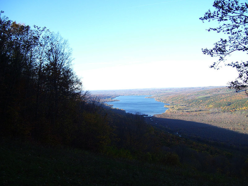 Springwater, NY: A great view of Honeoye Lake from Harriet Hollister Park