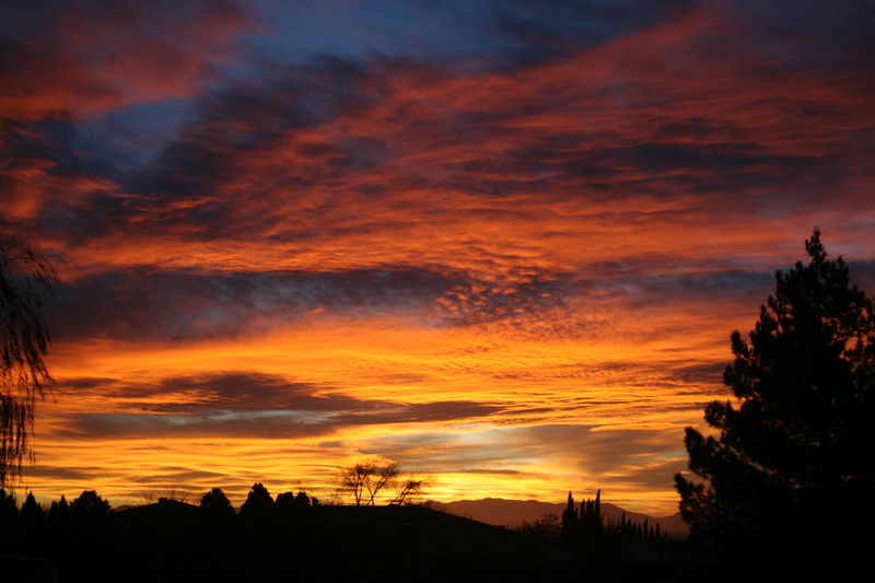 Alamogordo, NM: Sunset over Alamogordo 12-24-10