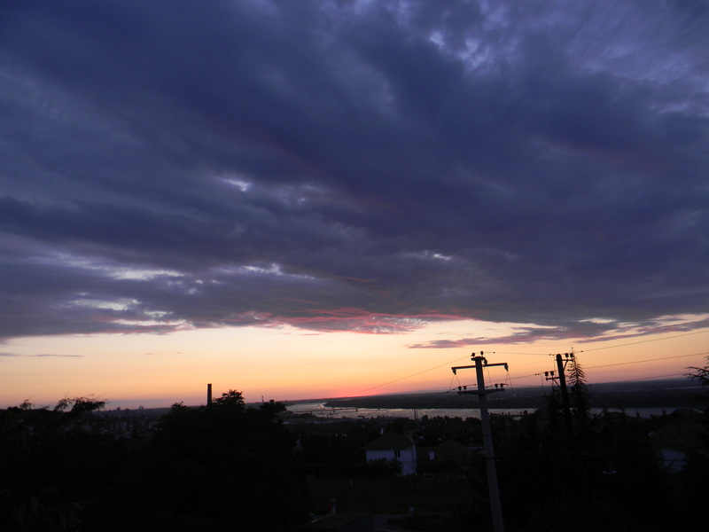 Belgrade, ME: Sunset Over Belgrad