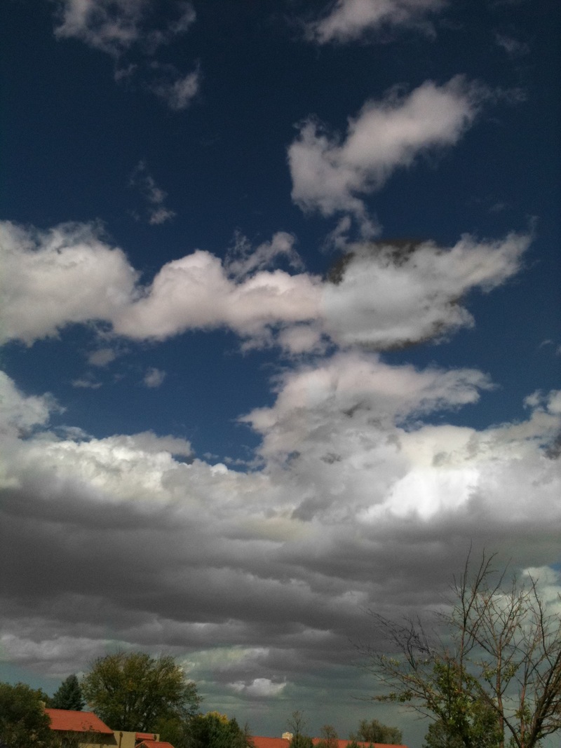 Pueblo West, CO: Gathering Fall Storm Clouds Over Pueblo West