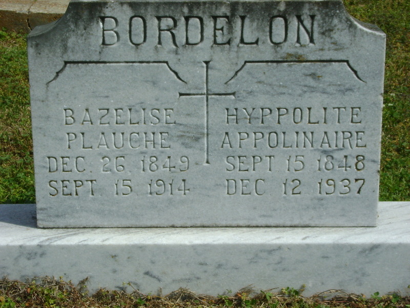 Plaucheville, LA Early Plauche Family, I discoved this headstone