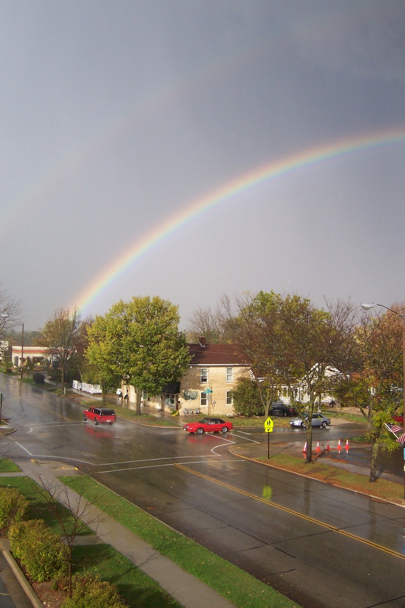 West Bend, WI: Rainbow on Bits n Pieces .(summer 2011)