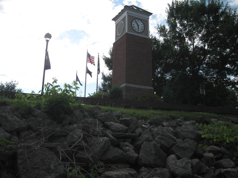 Churchville, NY: Clock Tower in Churchville is dedicated in memory of September 11, 2001