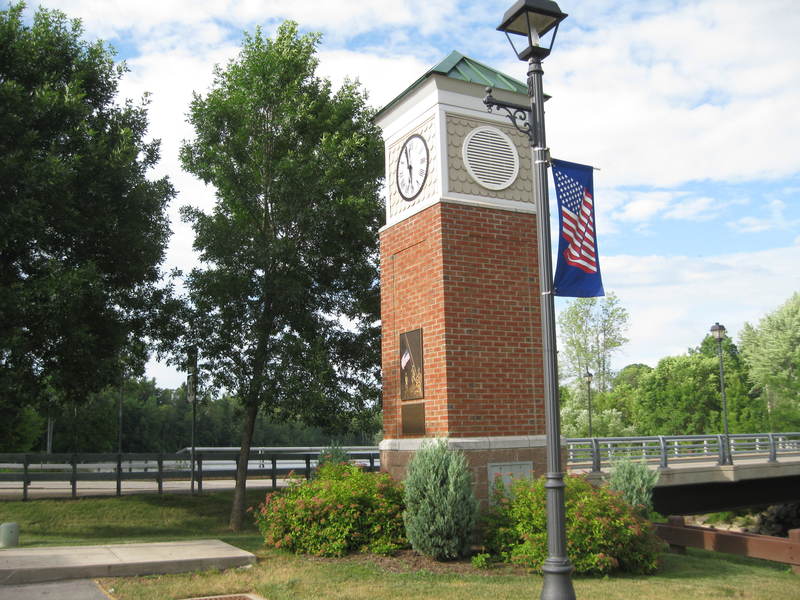 Churchville, NY: The Clock Tower in Churchville is dedicated in memory of September 11, 2001