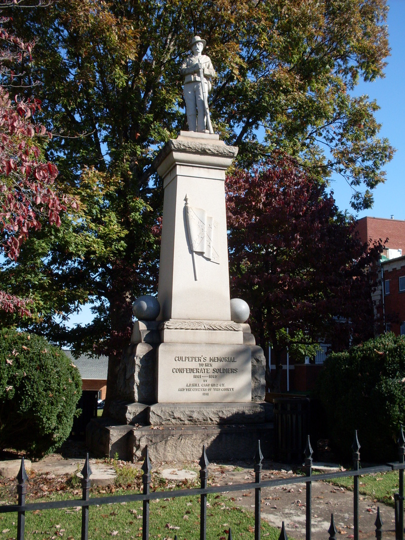 Culpeper, VA: Confederate Memorial statue