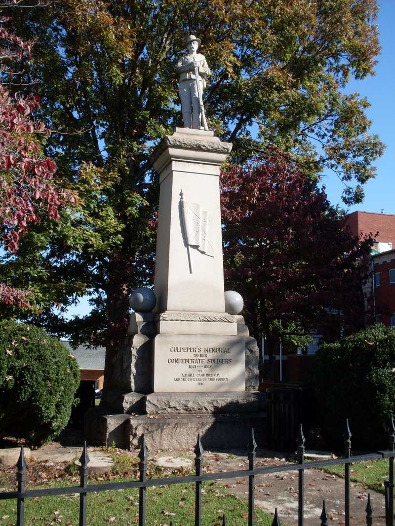 Culpeper, VA : Confederate Memorial statue photo, picture, image ...