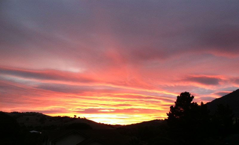 Clayton, CA: Fall sunrise from Dana Hills