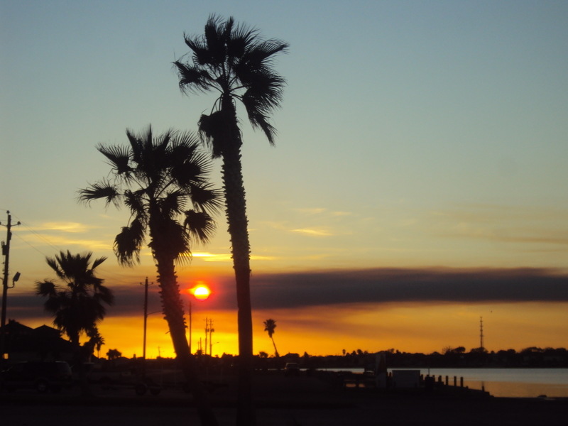 Rockport, TX beach park at sunset nov.19.2011 photo, picture, image