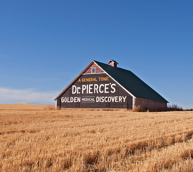 Waterville, WA: Barn sign on the outskirts of Waterville