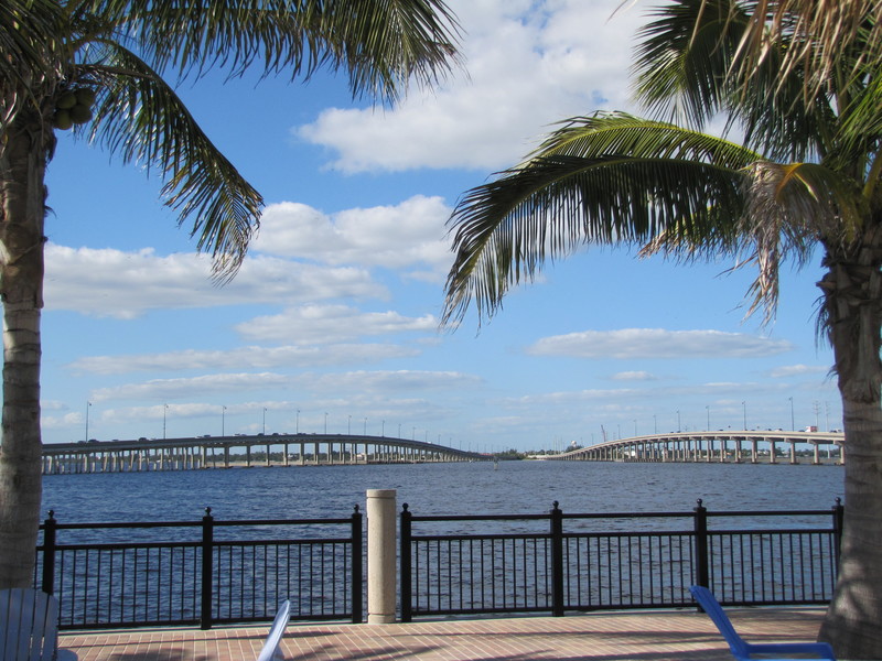 Punta Gorda, FL : Charlotte Harbour and Hwy 41 bridges from the