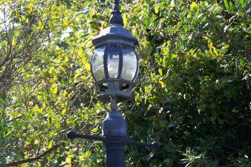 Trenton, TN: Antiquated Lamp at Depot