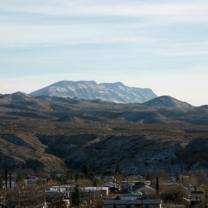 Truth or Consequences, NM: Winter Mountains as seen from Sierra Vista Hospital