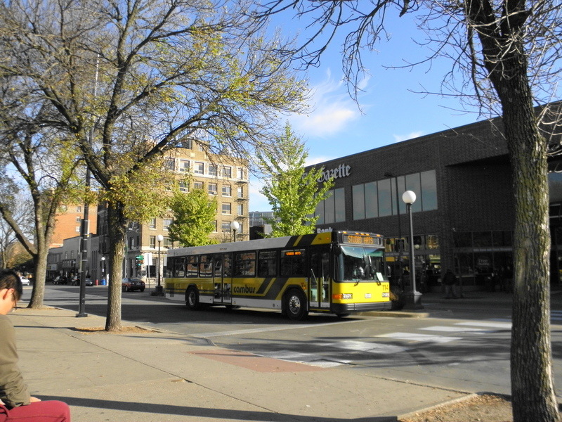 Iowa City, IA: Downtown Bus Stop in front of Old Capitol Mall, IA 52240