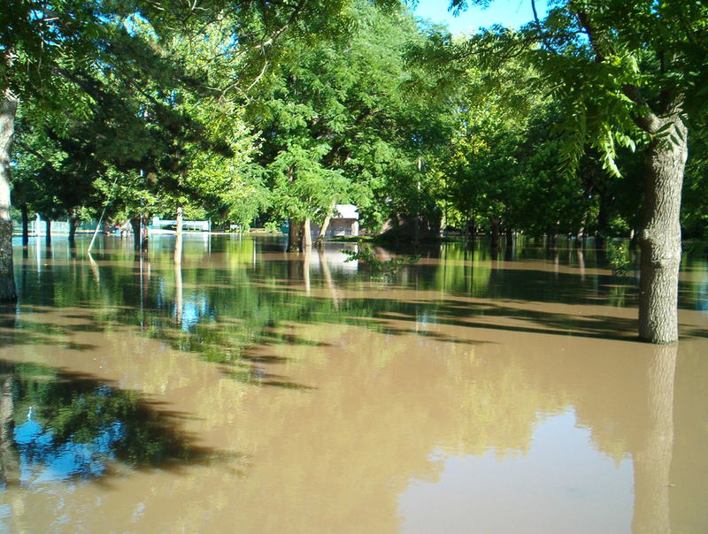 Emporia, KS: Flood at Sodens Grove in June 2005