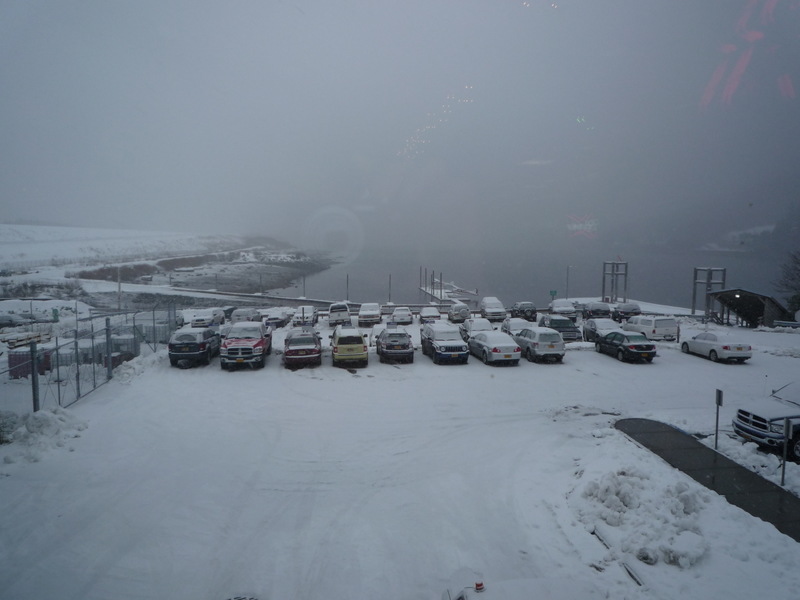 Ketchikan, AK: Ketchikan International Airport in snow