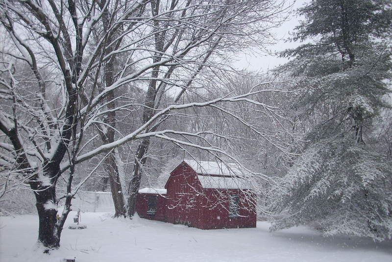 Westport, CT: Greens Farms Snow Scene