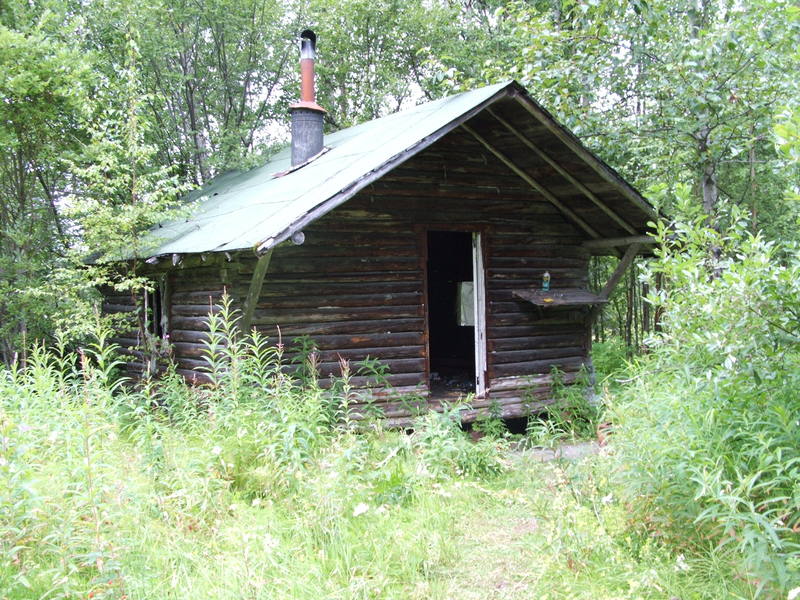 Willow, AK: OLD CABIN AT MONTANA CREEK