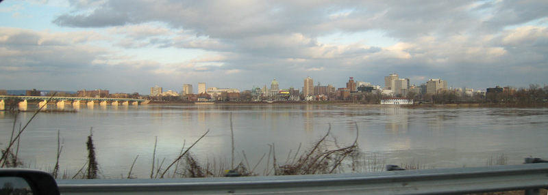 Harrisburg, PA: Harrisburg Pennsylvania3 looking East across Susquehanna river